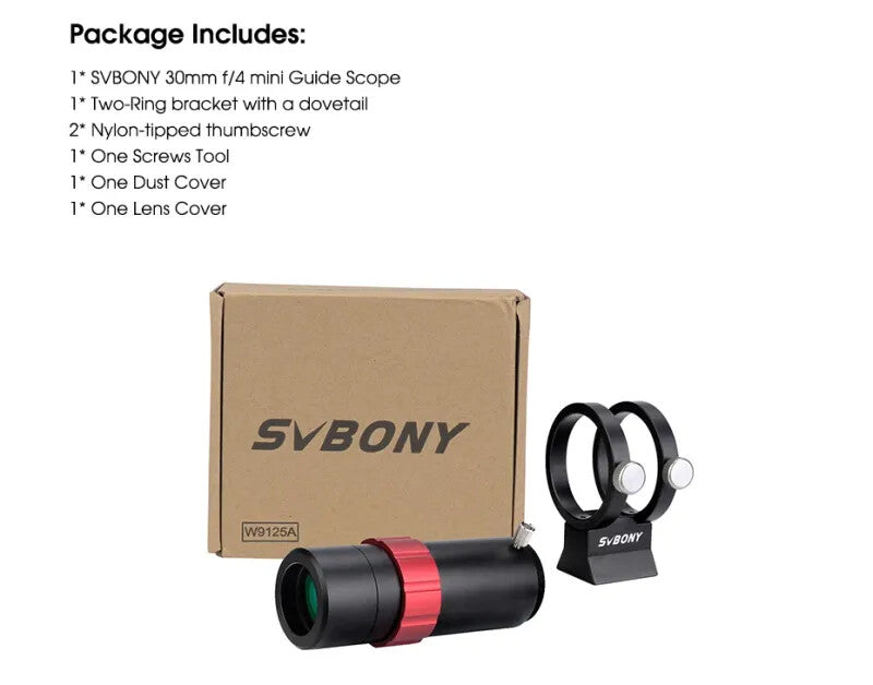 Svbony 30mm f/4 Mini Guide Scope